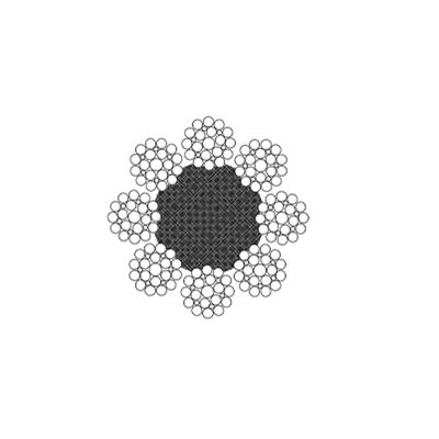 エレベーター用電鉄ロープ 8x19S 10mm ダイア 高強度鋼質柔軟な吊りケーブル