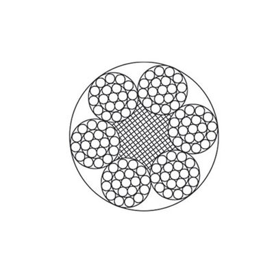 中国 Ungalvanized Steel Wire Rope 6x19+IWR, 1570-1870MPa, 3-46mm, For Lifting & Dragging, High Breaking Load サプライヤー