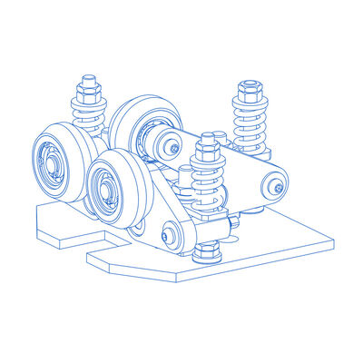 PU素材 弾性ローラーガイドシューズ エレベーター修理部品