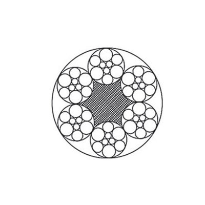 Steel Wire Rope 6x7/6x9W, Galvanized Or Ungalvanized, FC/IWS Core, 1.8-36mm, 1570-1870 MPa サプライヤー