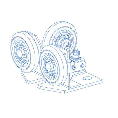 ゴム/PU素材 半弾性ローラーガイド シューズ エレベーター 安全部品